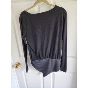 Smash + Tess All-Season Long Sleeve Bodysuit Sz M Black Casual Loungewear